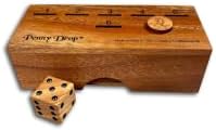 Penny Drop Game – Travel Edition, Compact Dice Game for Family Fun, Made in USA