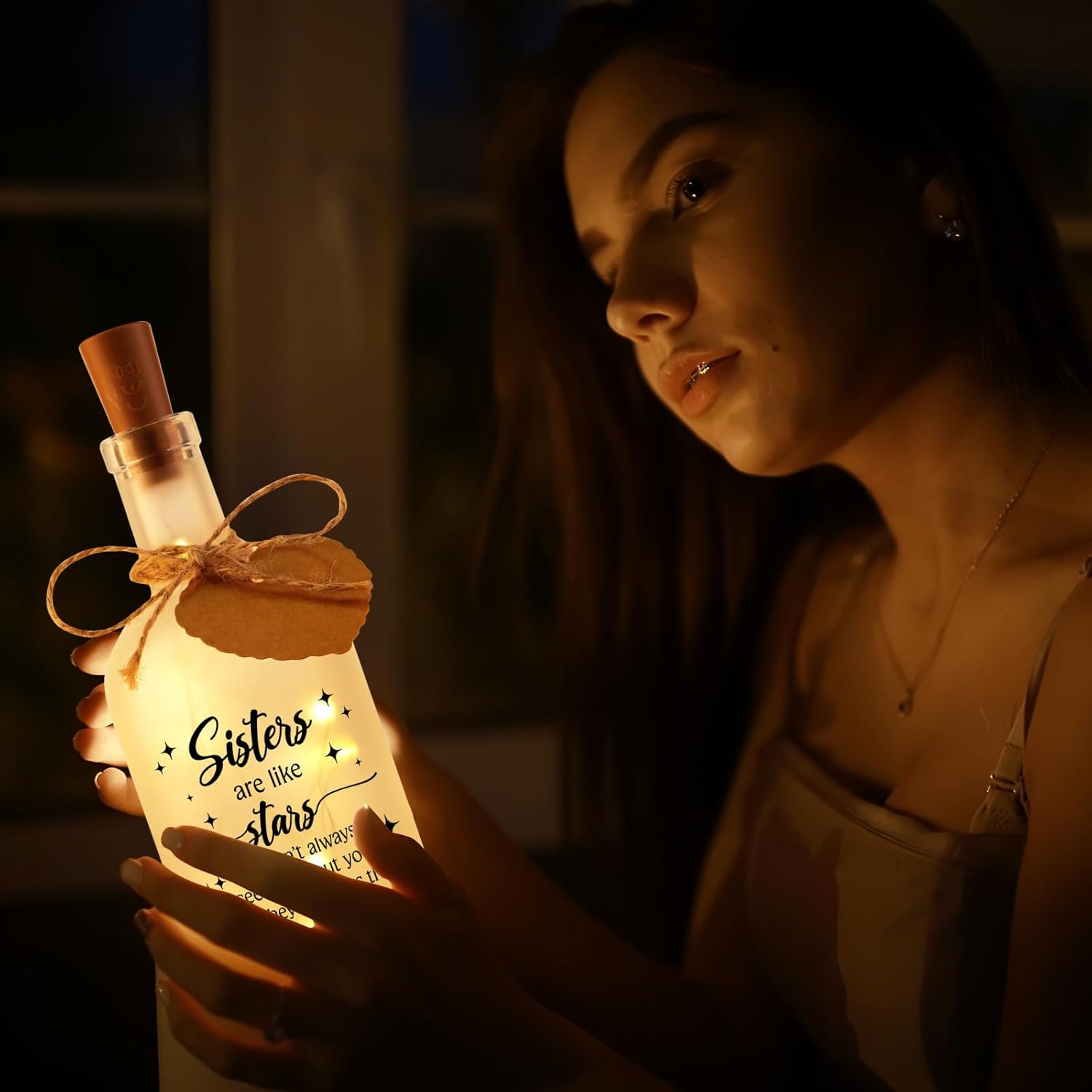 Sister Gift Sisters Birthday Gifts Birthday Gifts for Sisters Lovely Decorations Decorative Bottle Jar Lighting