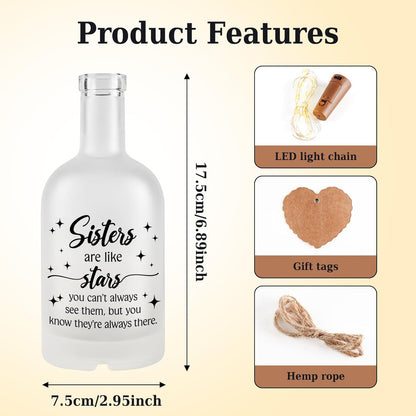 Sister Gift Sisters Birthday Gifts Birthday Gifts for Sisters Lovely Decorations Decorative Bottle Jar Lighting