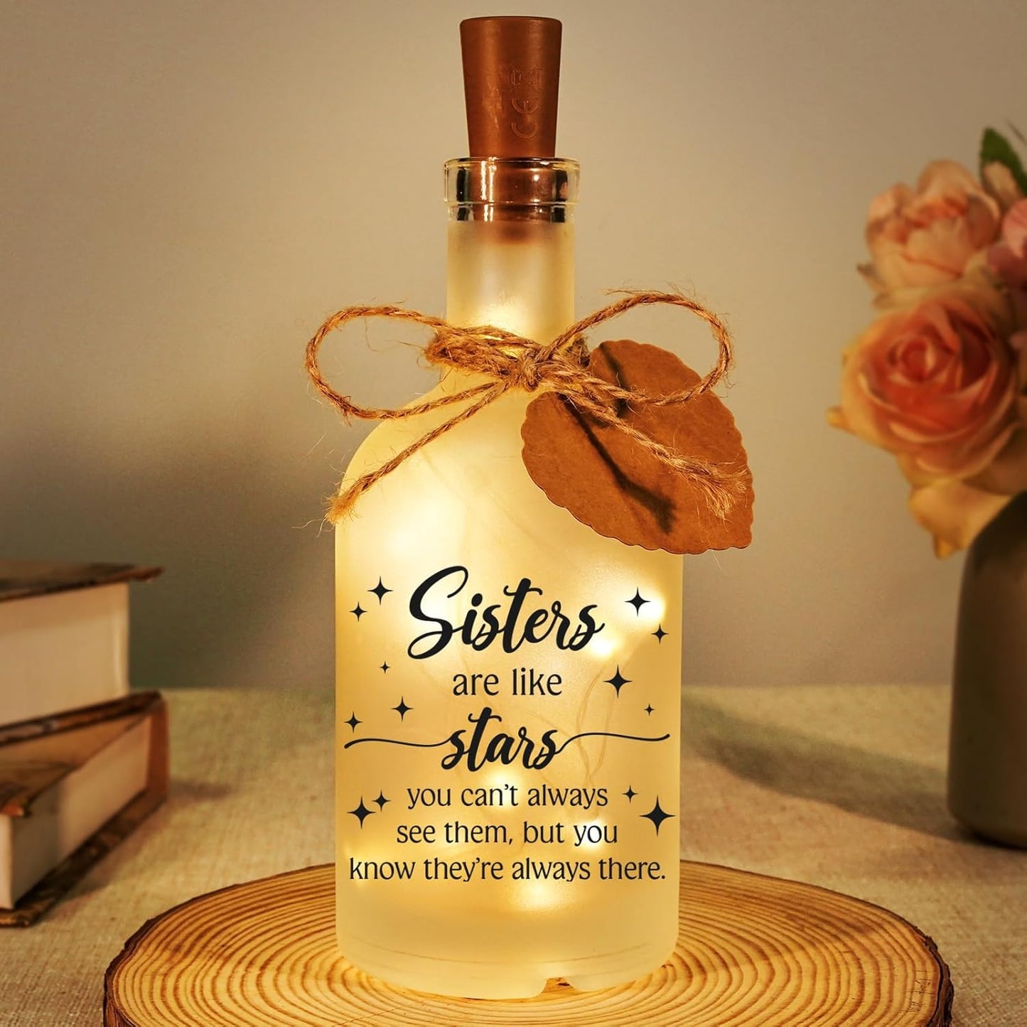 Sister Gift Sisters Birthday Gifts Birthday Gifts for Sisters Lovely Decorations Decorative Bottle Jar Lighting