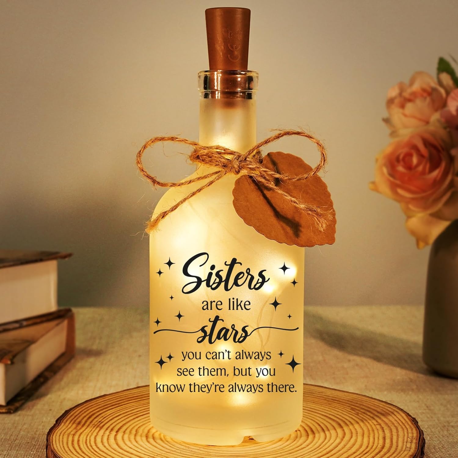 Sister Gift Sisters Birthday Gifts Birthday Gifts for Sisters Lovely Decorations Decorative Bottle Jar Lighting