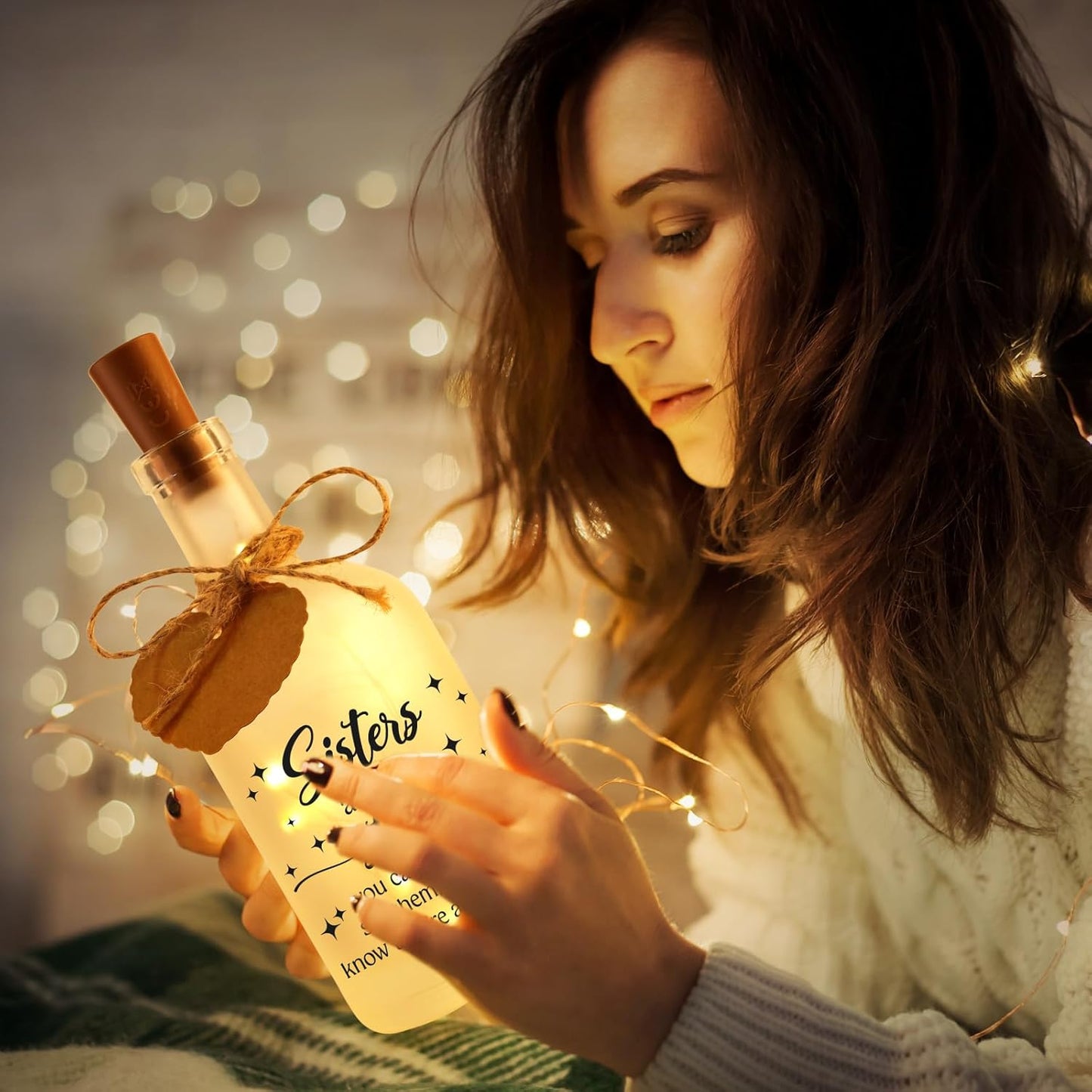 Sister Gift Sisters Birthday Gifts Birthday Gifts for Sisters Lovely Decorations Decorative Bottle Jar Lighting