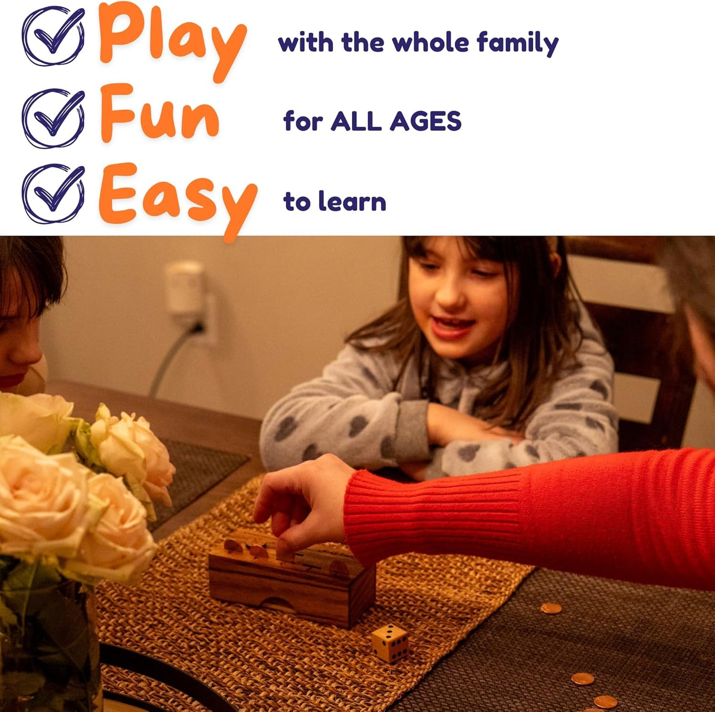 Penny Drop Game – Travel Edition, Compact Dice Game for Family Fun, Made in USA