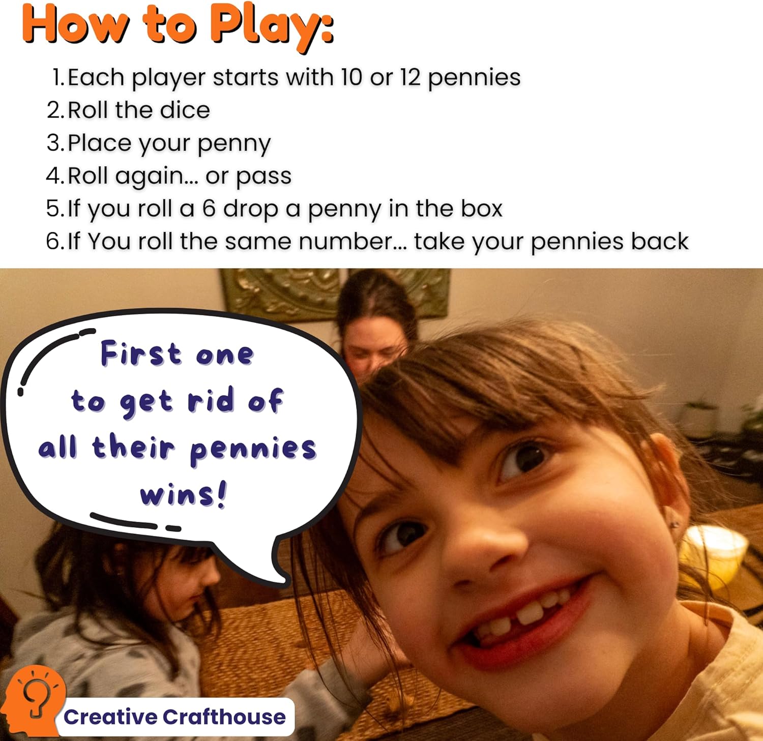 Penny Drop Game – Travel Edition, Compact Dice Game for Family Fun, Made in USA