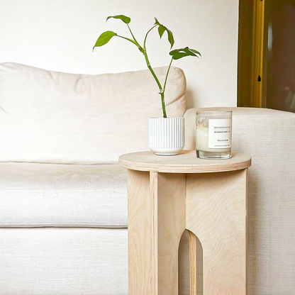 Wooden Stool. Modern Side Table.