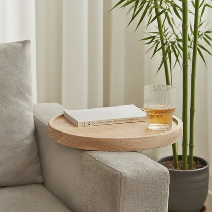 Valentines Day Custom Wood Sofa Arm Table，Couch Tray, Sofa small tea table, Nordic sofa side table, mobile coffee table, mini side table