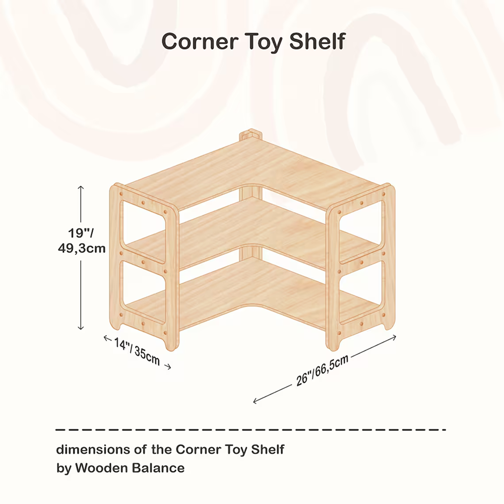 Montessori Bookshelf + Small Toy Shelf + Corner Toy Shelf, Wooden Shelf, Kids Bookcase, Toy Storage, Kids Furniture, Montessori Shelf